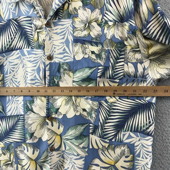 Tommy Bahama Hawaiian Button Up Shirt Adult Large 100% silk - Picture 6 of 8